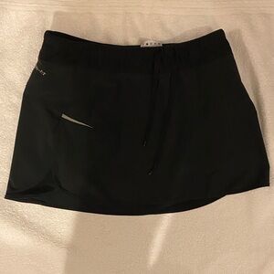 Nine Black Athletic Tennis Skort with Drawstring Waist